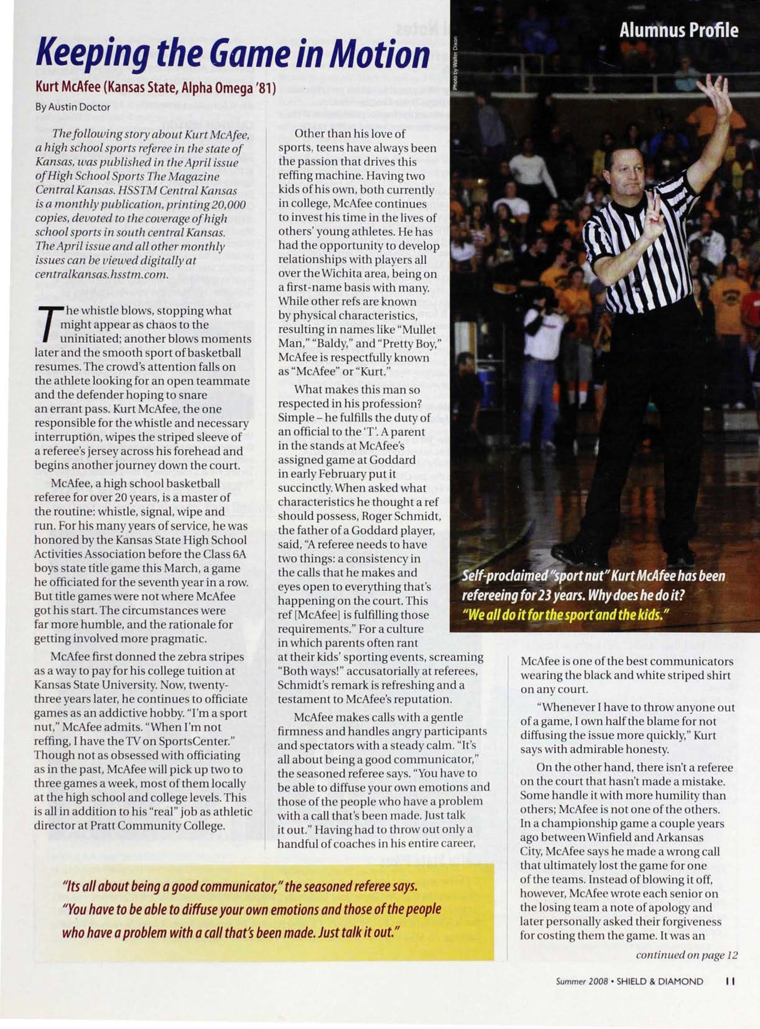 Keeping the Game in Motion